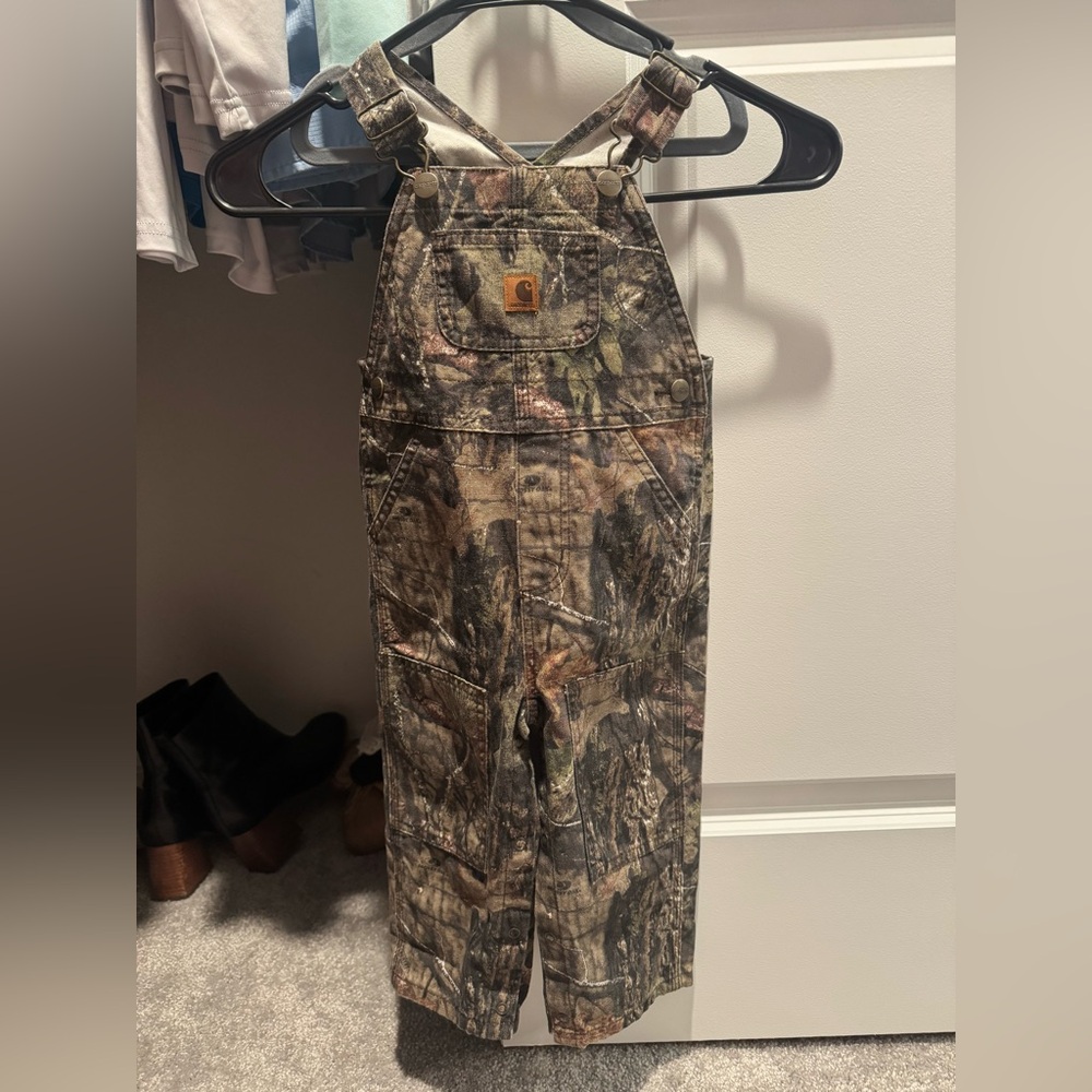 Carhartt Camouflage Canvas Bob Overalls for Kids
